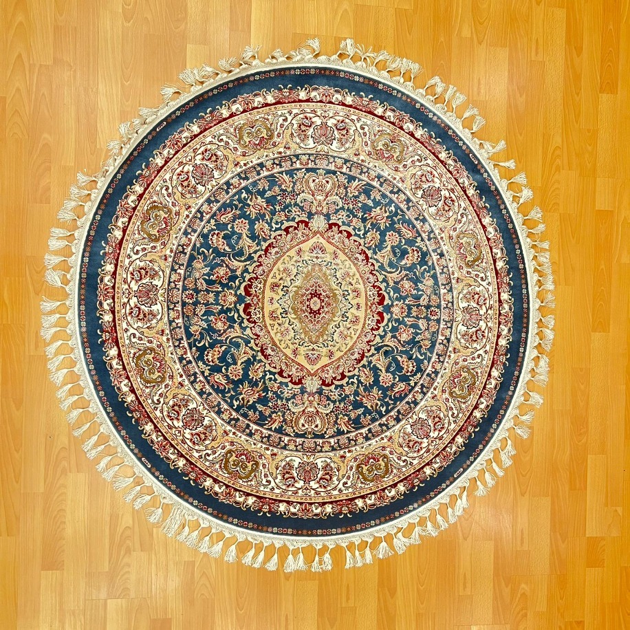  Yuvarlak Klasik Madalyon 150 x150 CM İpek Halı
