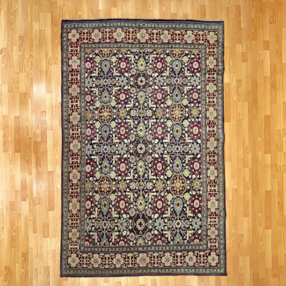 Hereke 271 X 171 Geometrik Madalyon Desenli El Dokuma Halı 