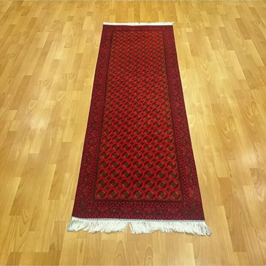 MEVLANA BAZAAR Üçlü Madalyon Motifli 90 x 300 İpek Yolluk