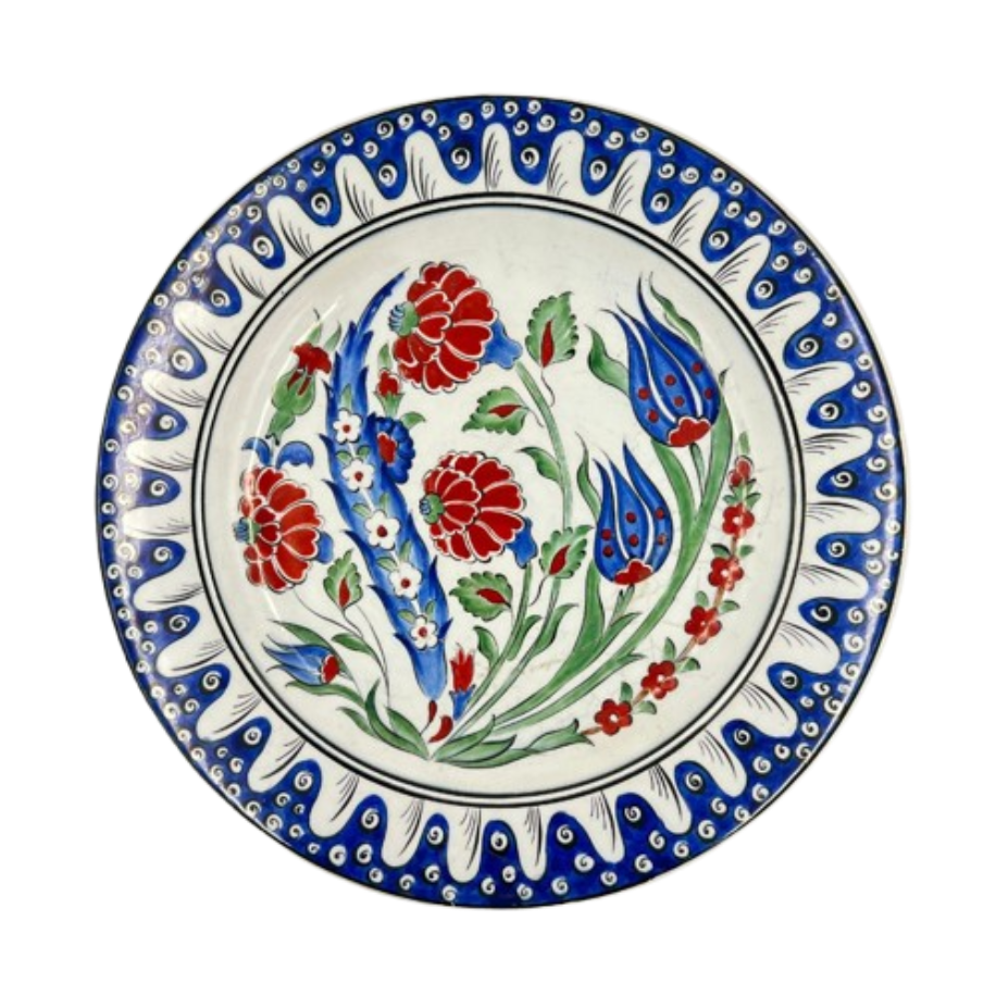Dekoratif Seramik İznik Tarzı Seramik Tabak