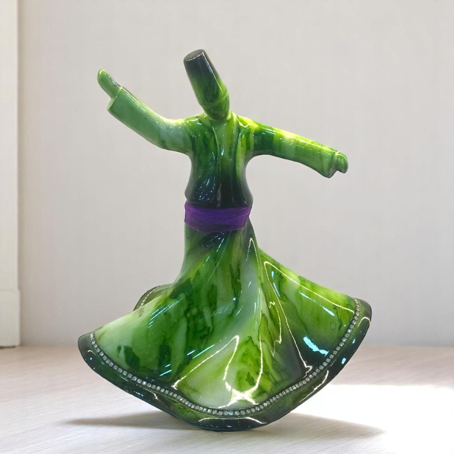 Dekoratif Semazen Biblo Yeşil 22 CM 