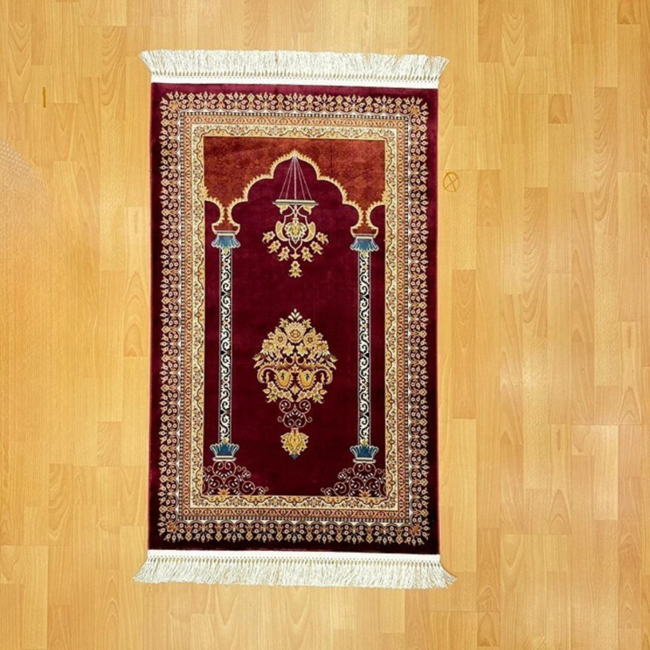 Özel Seri İpek Seccade Bordo