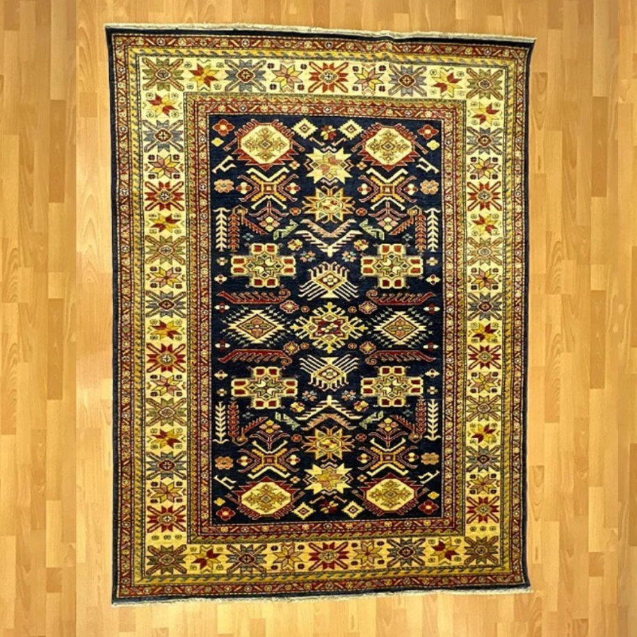 Şirvan Geometrik Yıldız ve Çark Motifli 223 x 177 El Dokuma Halı 