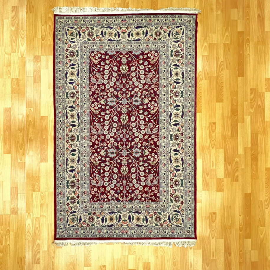 Hereke 198 x 125 Hayat Ağacı Motifli El Dokuma Halı 