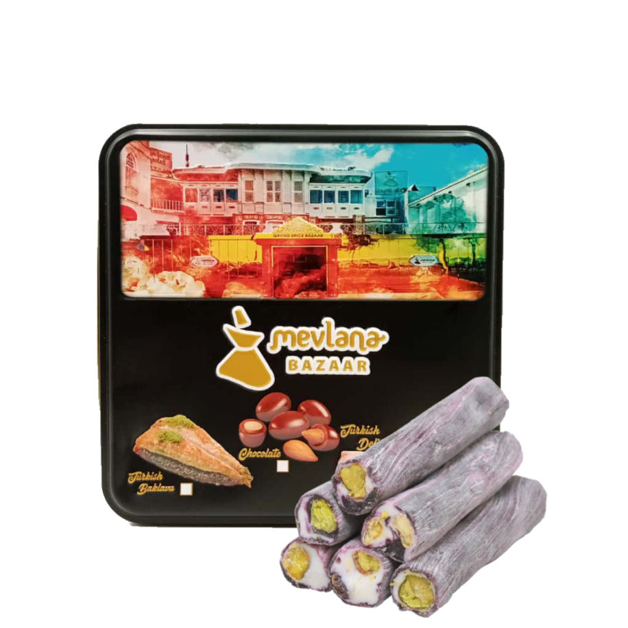 Böğürtlenli Sütlü Fıstıklı Parmak Lokum 1000 GR 