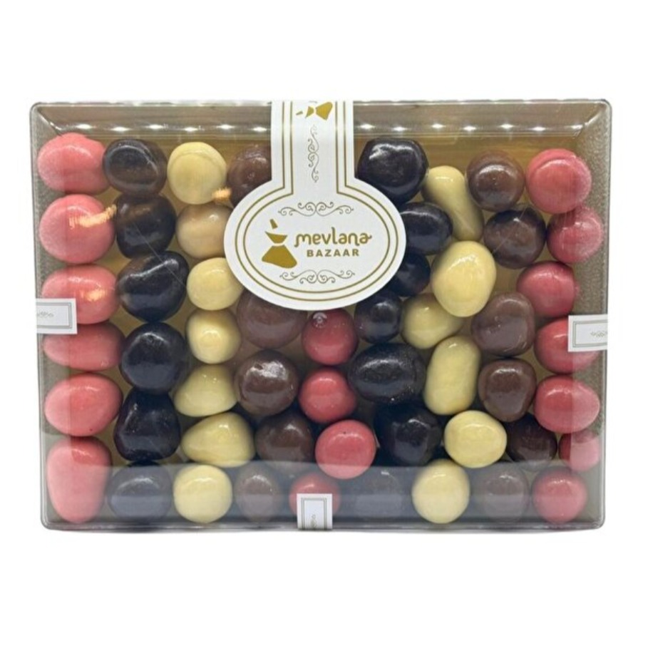  Bitter-Sütlü-Beyaz-Çilekli Karışık Çikolatalı Draje 1000 GR