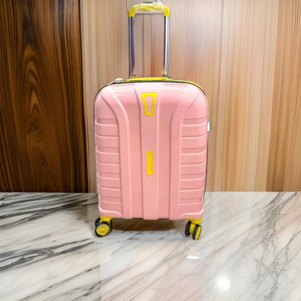 First Polo's Polipropilen Büyük Boy Valiz Pudra