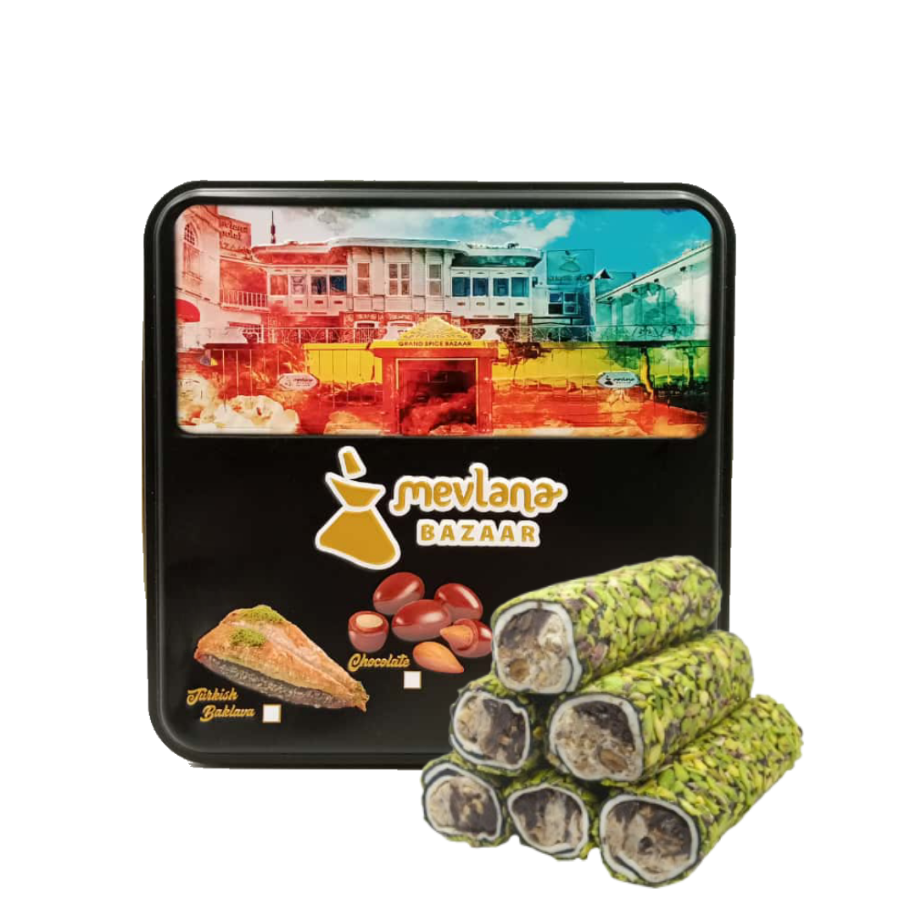 File Fıstık Böğürtlen ve Bademli Sarma Lokum 1000 GR 