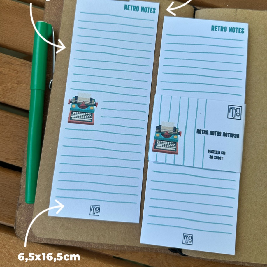 Retro Notes Notepad | ATELIER MINUO