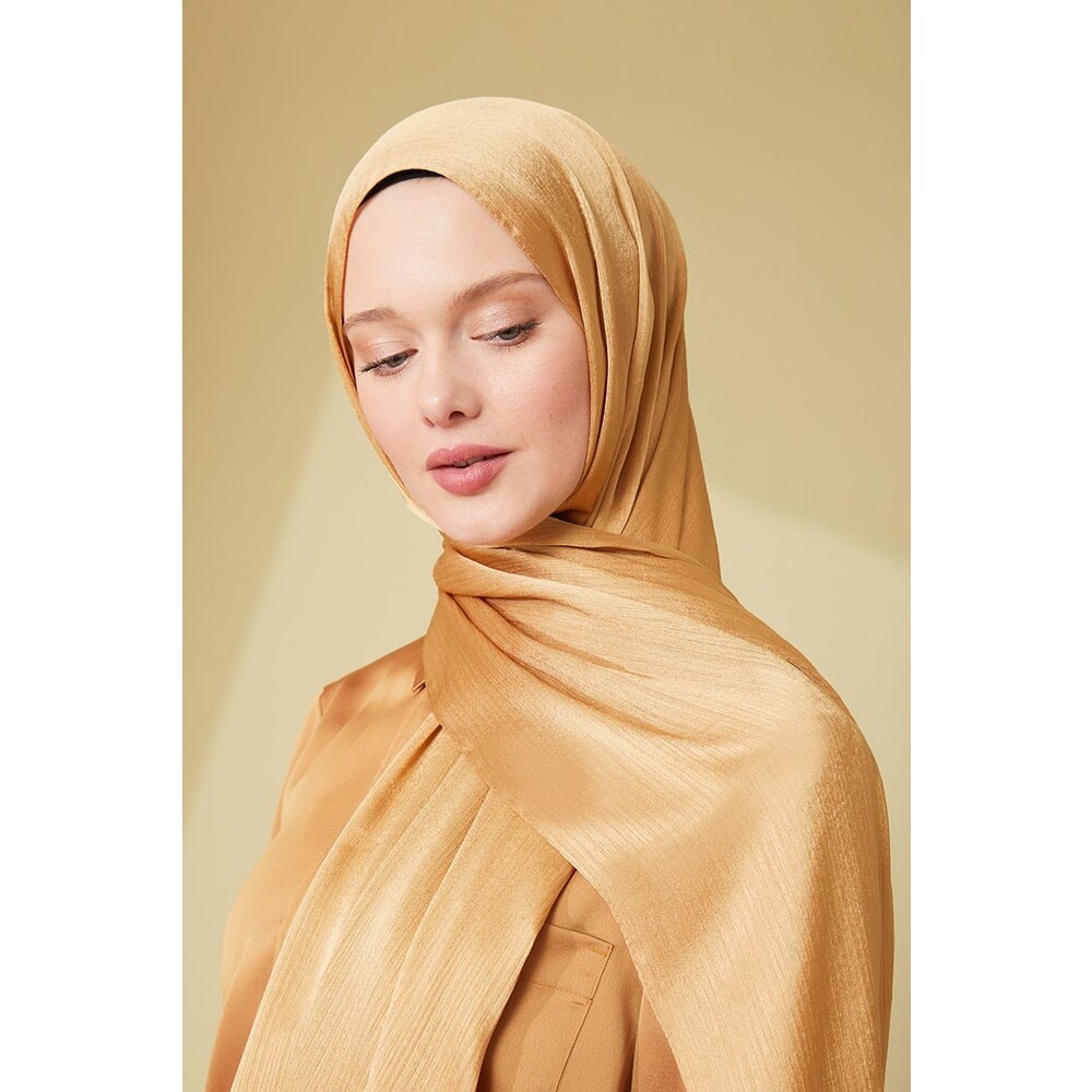 janjan  Şal Gold Renk - Modahilye 