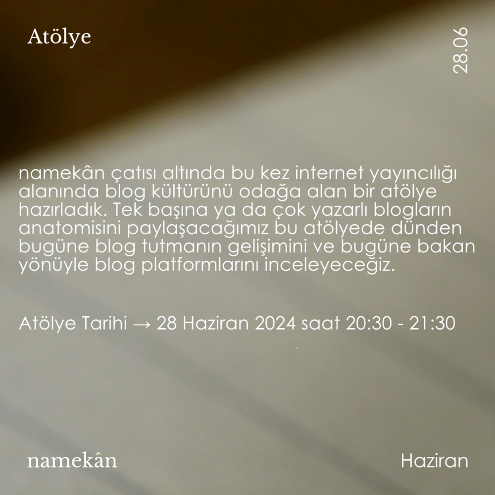 Atölye: Ağ Günlüğü