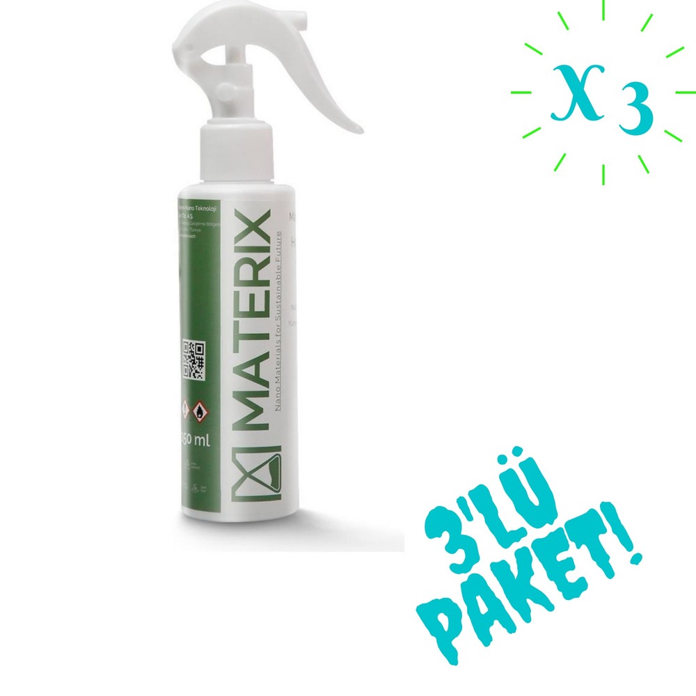 MATERIX 2 YIL ETK.DUŞAKABİN SU-KİREÇ LEKESİ ÖNLEYİCİ 3'LÜ PAKET