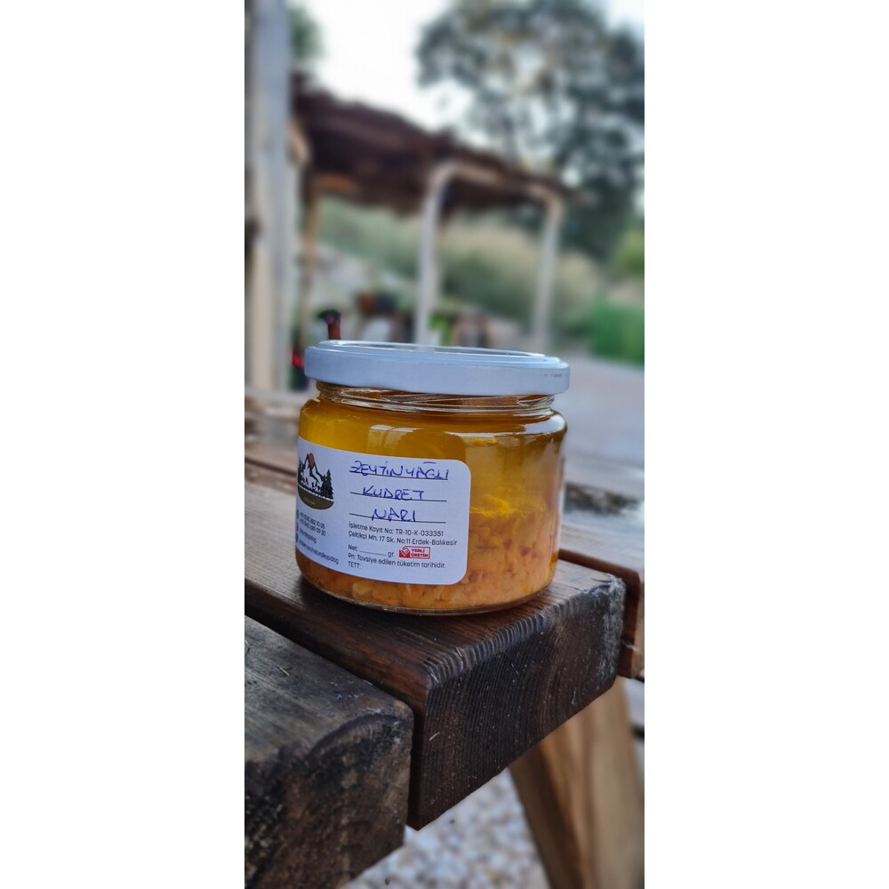 Zeytinyağlı Kudret Narı (370 cc cam kavanoz )