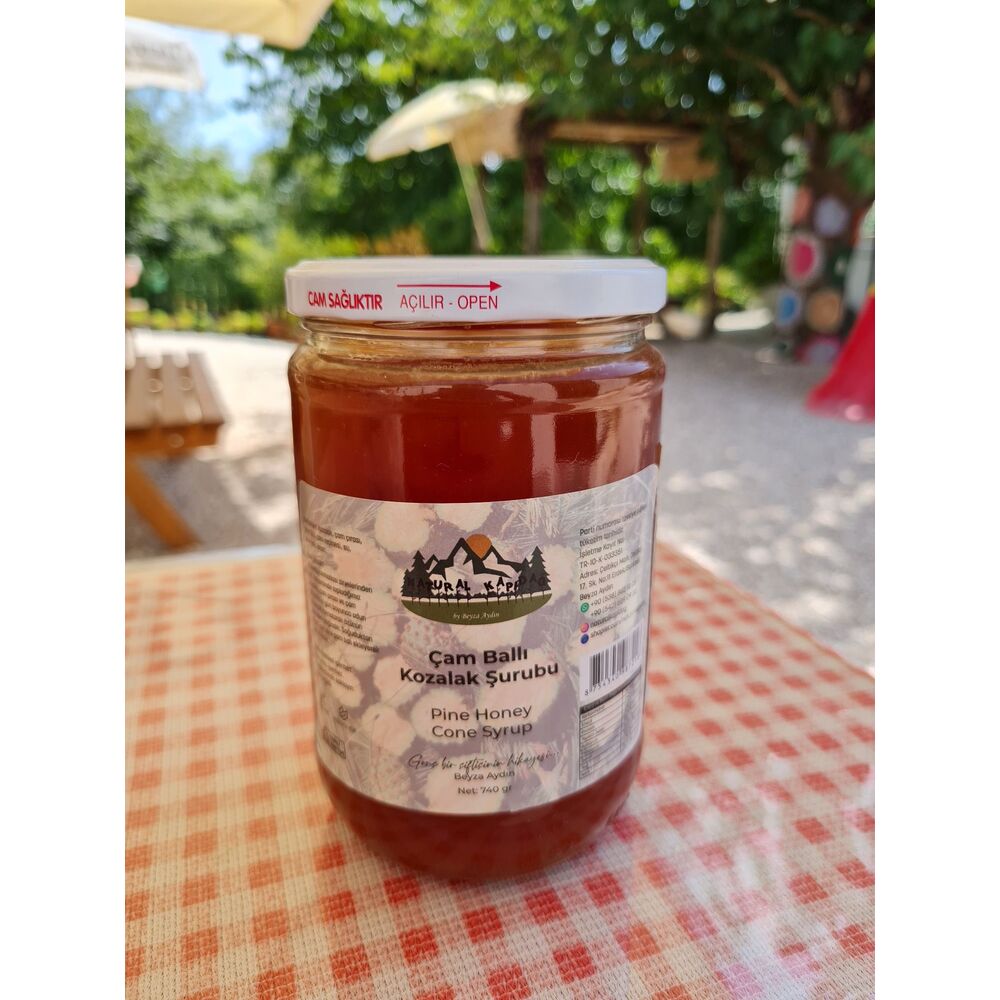 Kozalak Şurubu Çam Ballı  (660 cc ) (Cam Kavanoz)