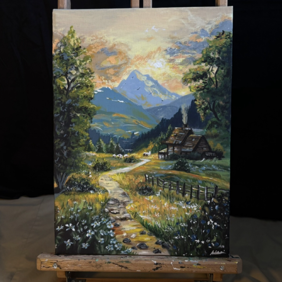 Ness Art kır manzarası tablosu