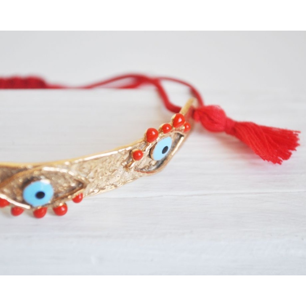 evil eye bileklik kırmızı