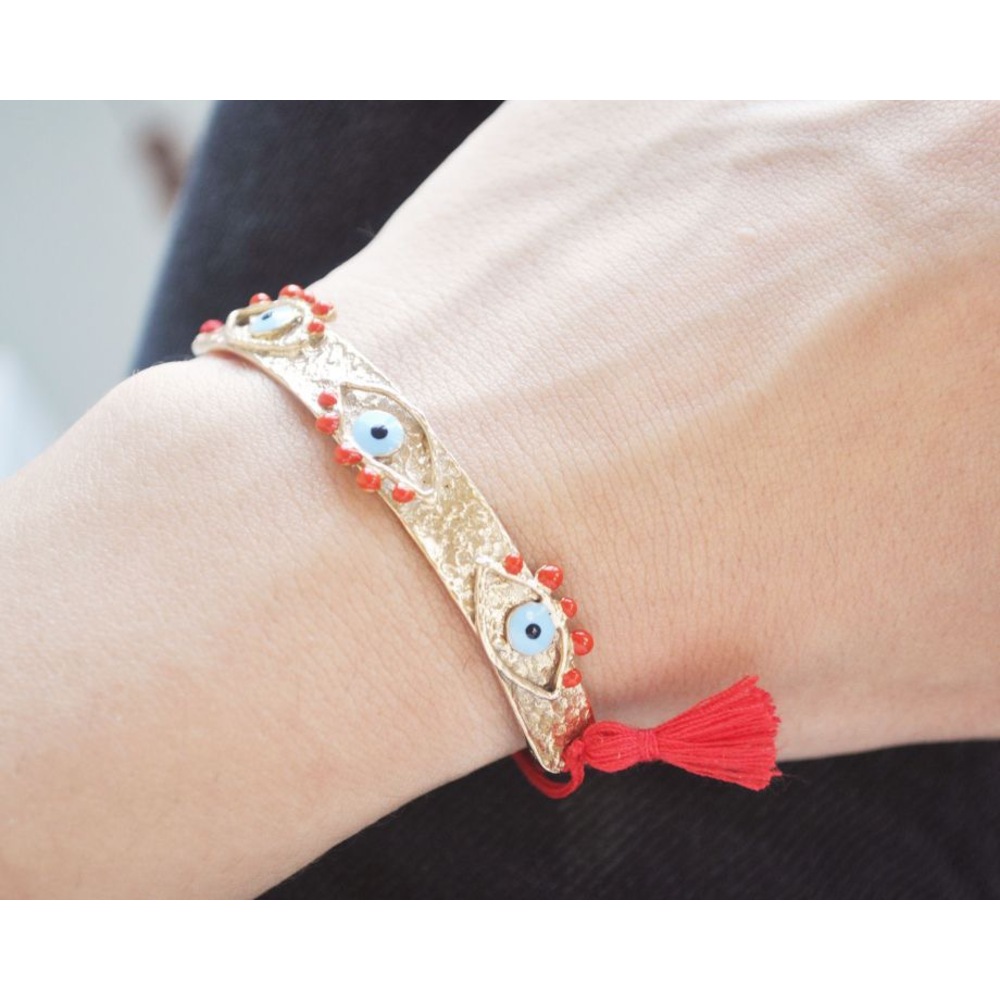 evil eye bileklik kırmızı
