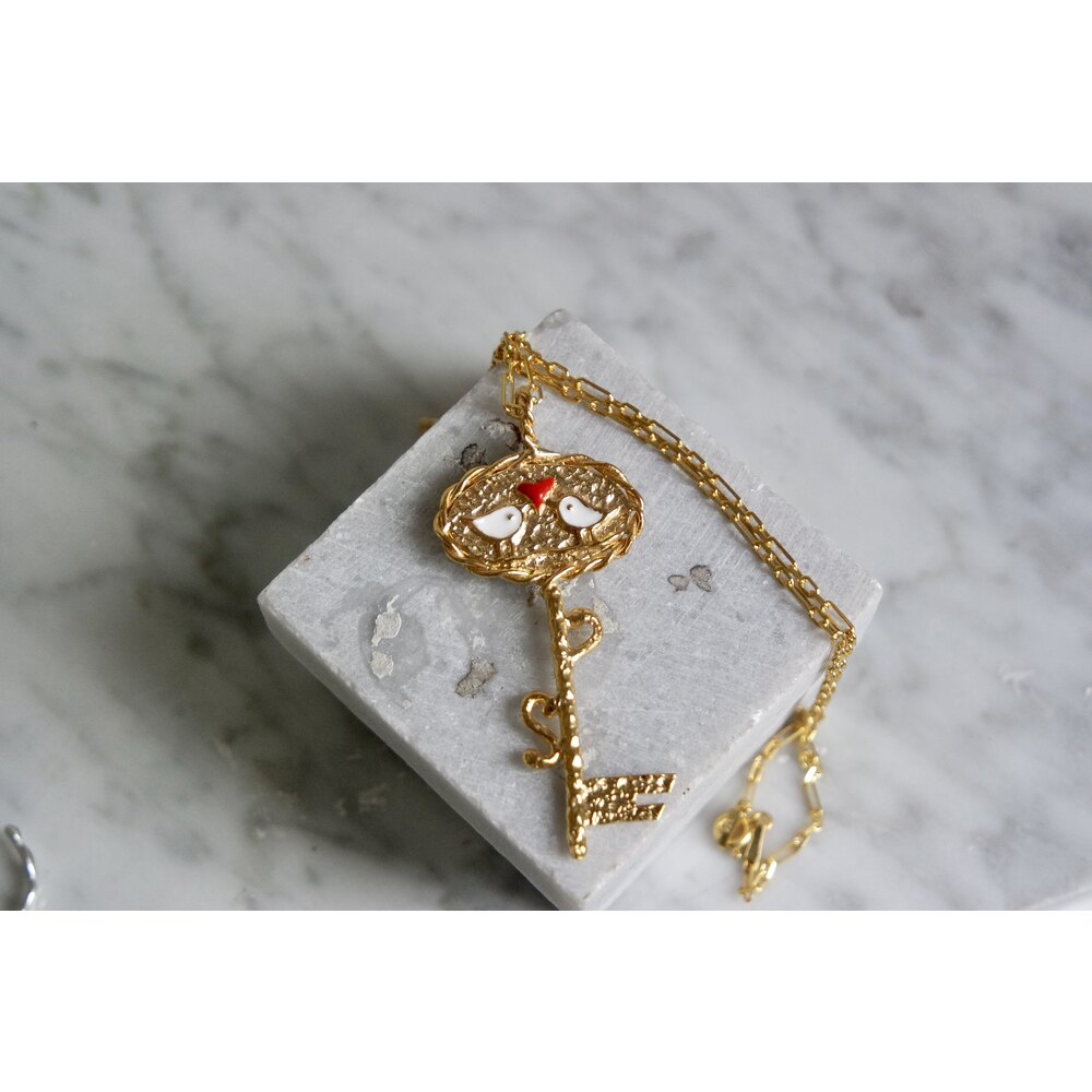 “love birds” anahtar kolye