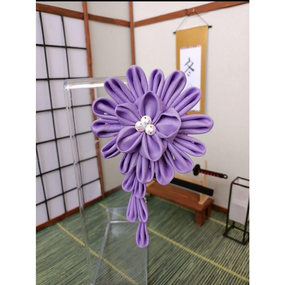 Mor Kanzashi Pin