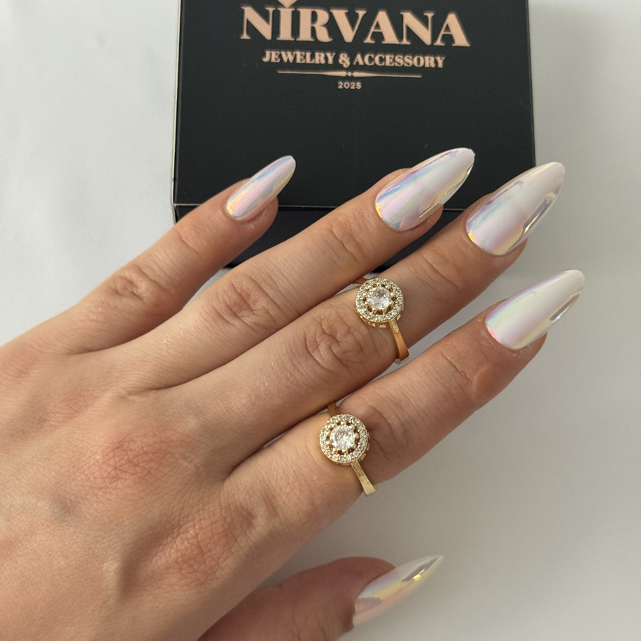 Ayarlanabilir taşlı yüzük | Nirvana Accessoryy