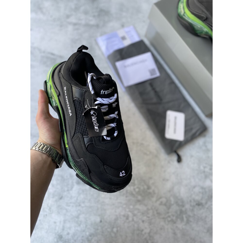 Balenciaga Triple S Black Green | Scarpino