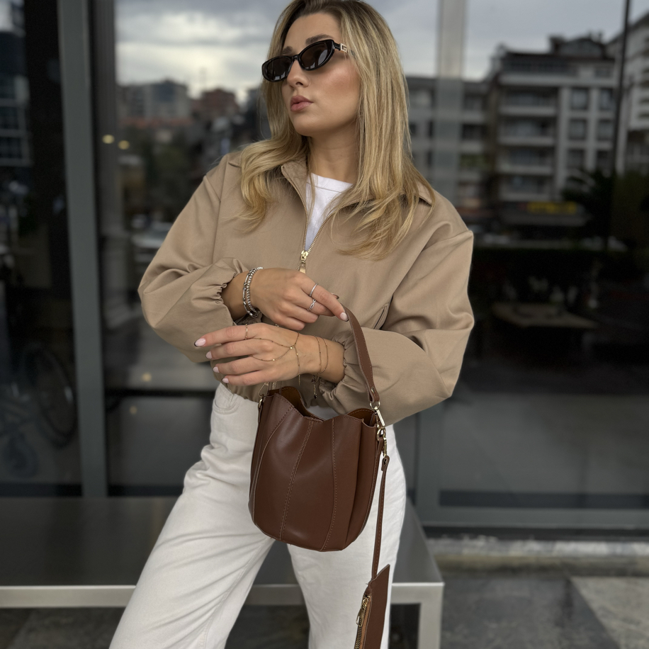 Taba Zara Model Cüzdanlı Çapraz Askılı Çanta | NISSEA