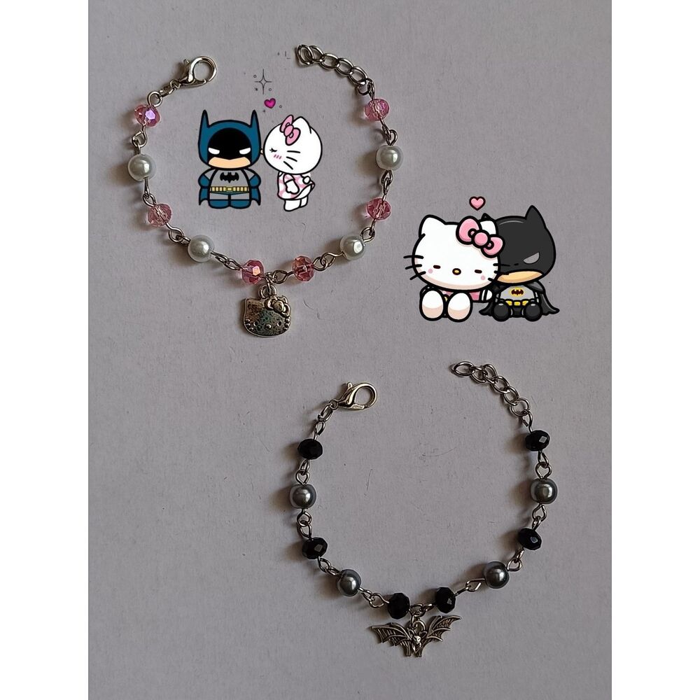hello kitty x batman couple bileklik | nisxjw