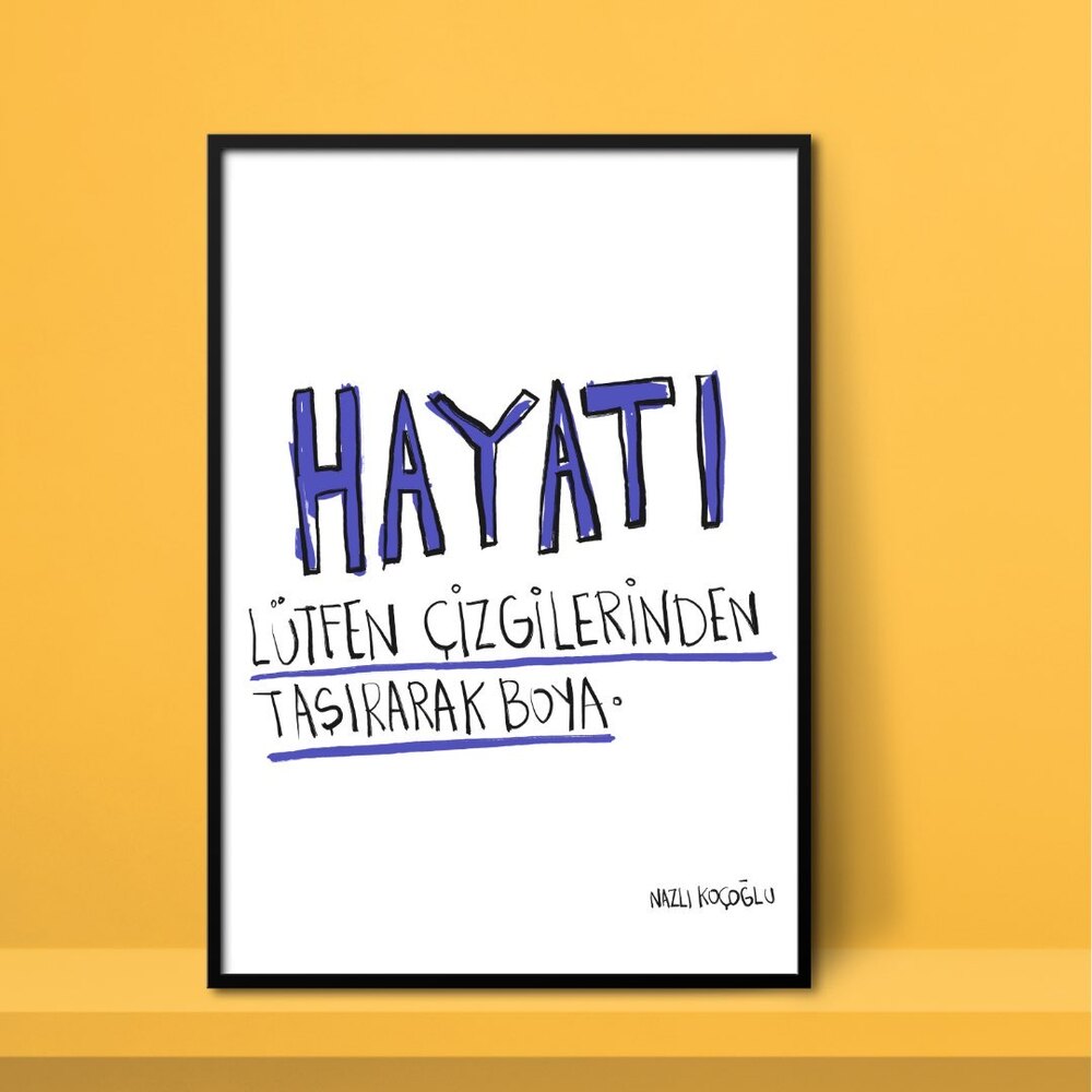 Hayatı çizgilerinden taşırarak boya