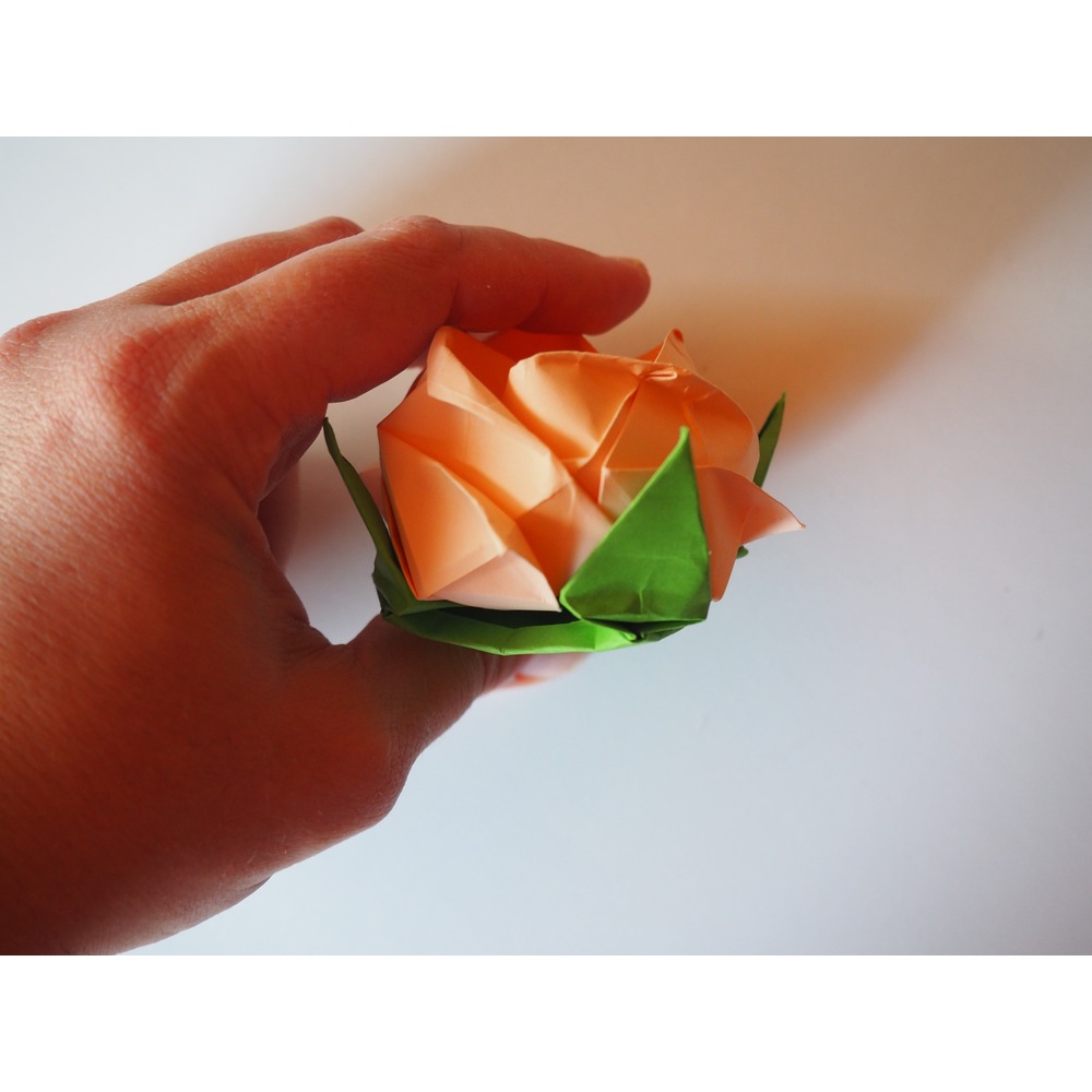 Origami Gül (Taç Yapraklı, Tek Boy)