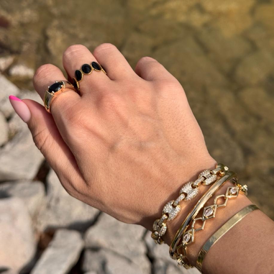 Rovelle Link Bileklik | VIP Seri | 14K Gold Kaplama
