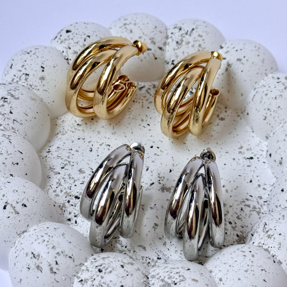 Trio Hoop Küpe | VIP Seri 