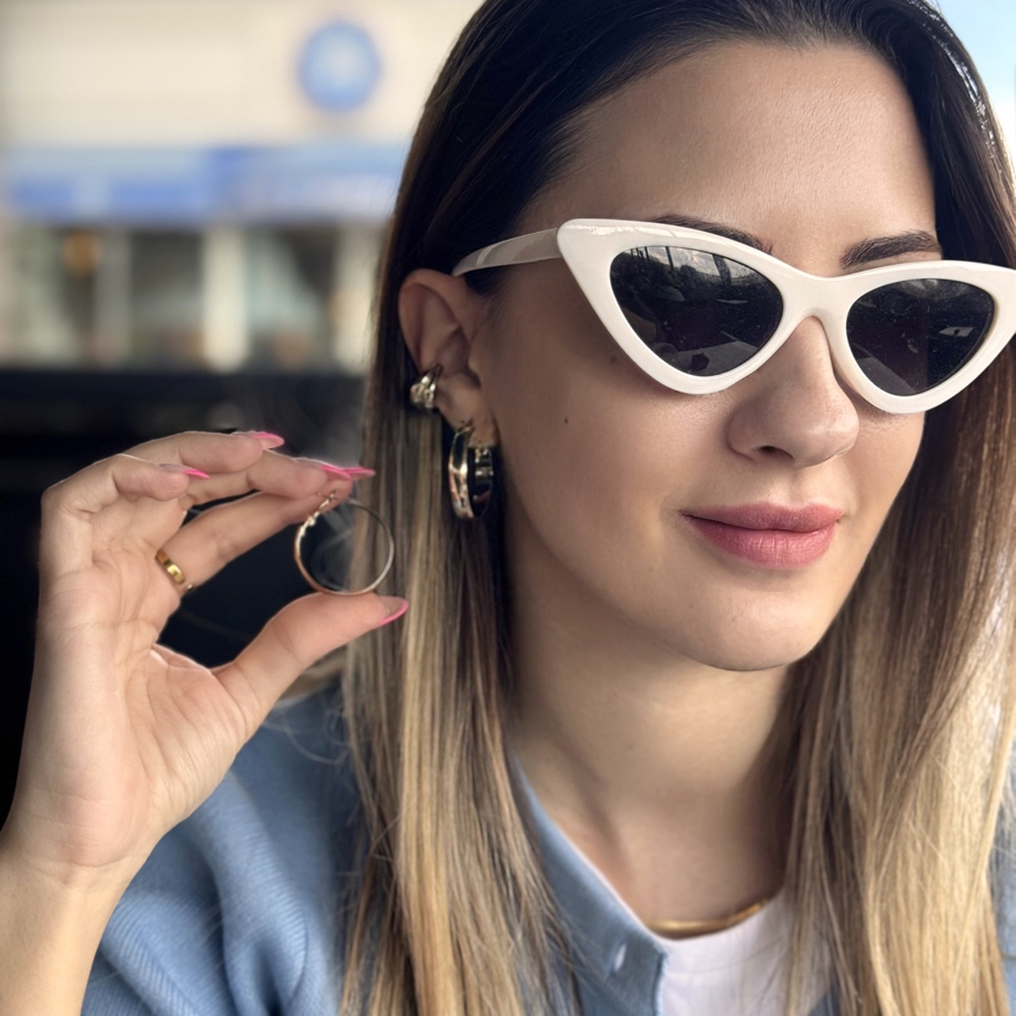 Basic Bombeli Halka Küpe | Medium | VIP Seri | 3 cm 