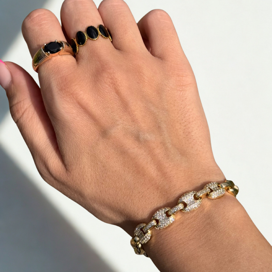 Rovelle Link Bileklik | VIP Seri | 14K Gold Kaplama