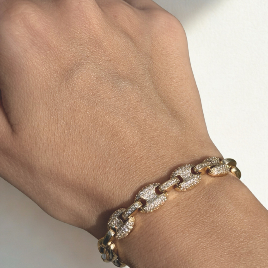 Rovelle Link Bileklik | VIP Seri | 14K Gold Kaplama