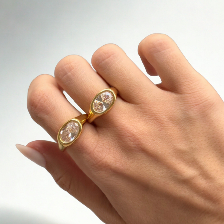 Ora Stone | Ayarlanabilir Zirkon Taşlı Yüzük