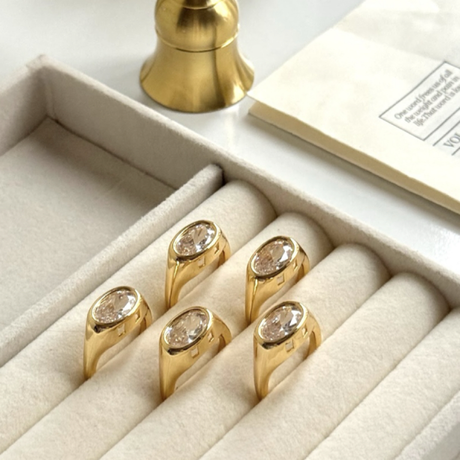 Ora Stone | Ayarlanabilir Zirkon Taşlı Yüzük