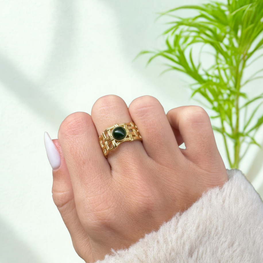 Umbra – Vintage Gold Yüzük (ayarlanabilir)