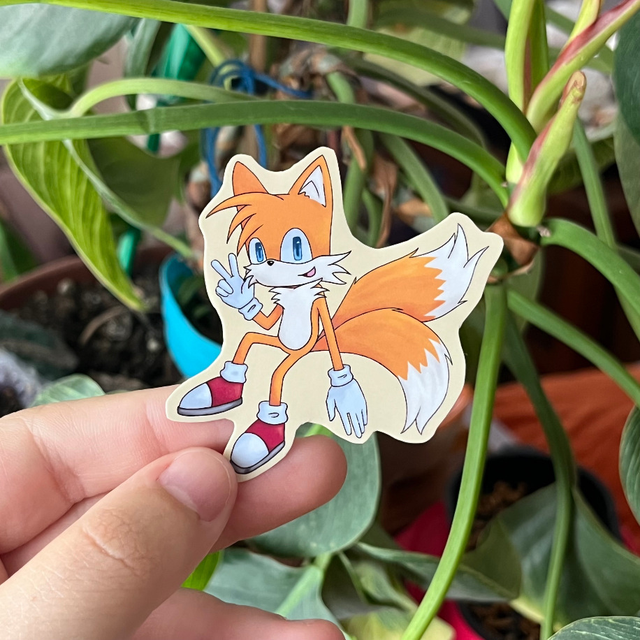 Tails Tekli Sticker (Sonic The Hedgehog) | Owlien Shop