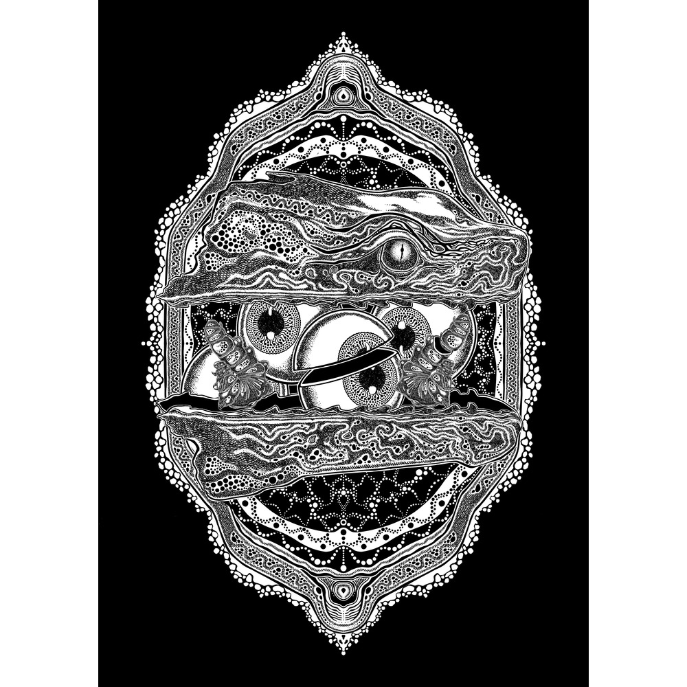 Freak of Nature (Black background) 35x50cm