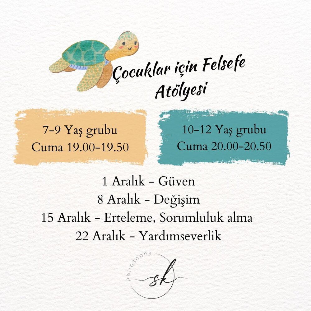 Çocuklar İçin Felsefe Atölyesi