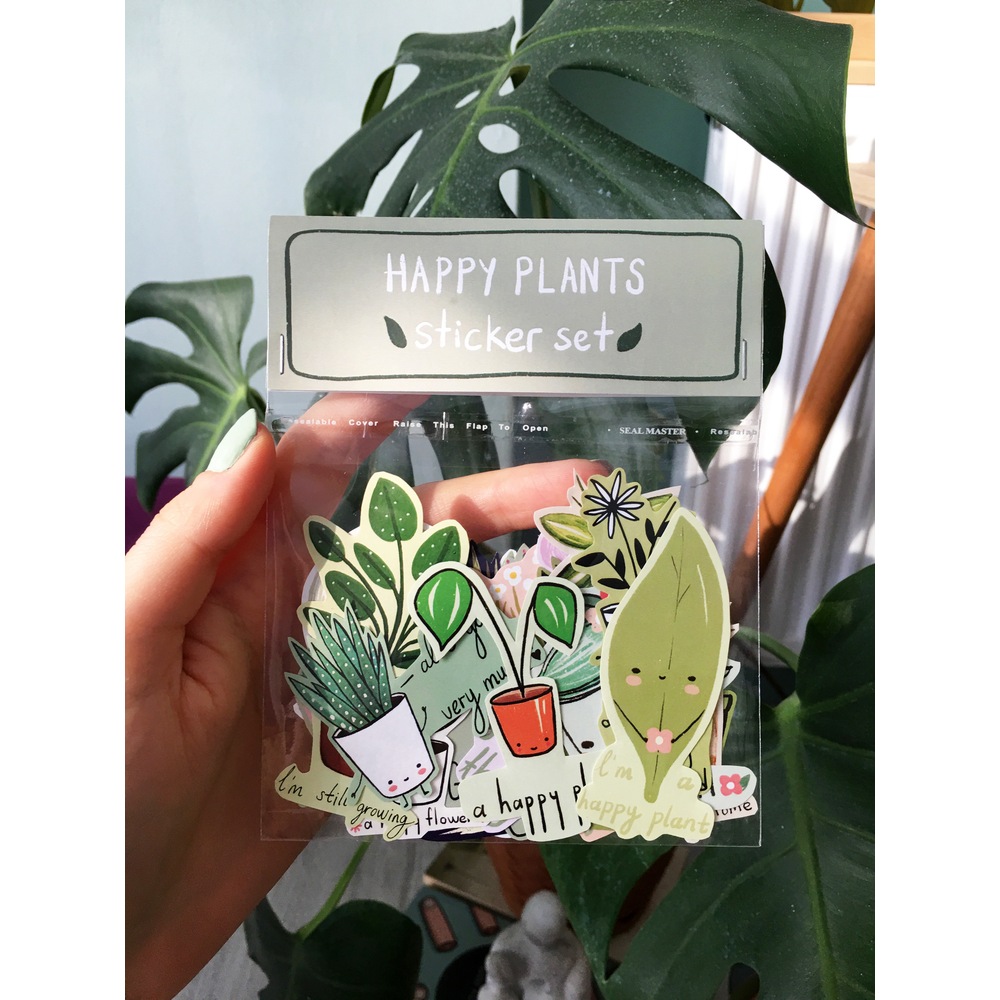 Happy Plants Sticker Seti