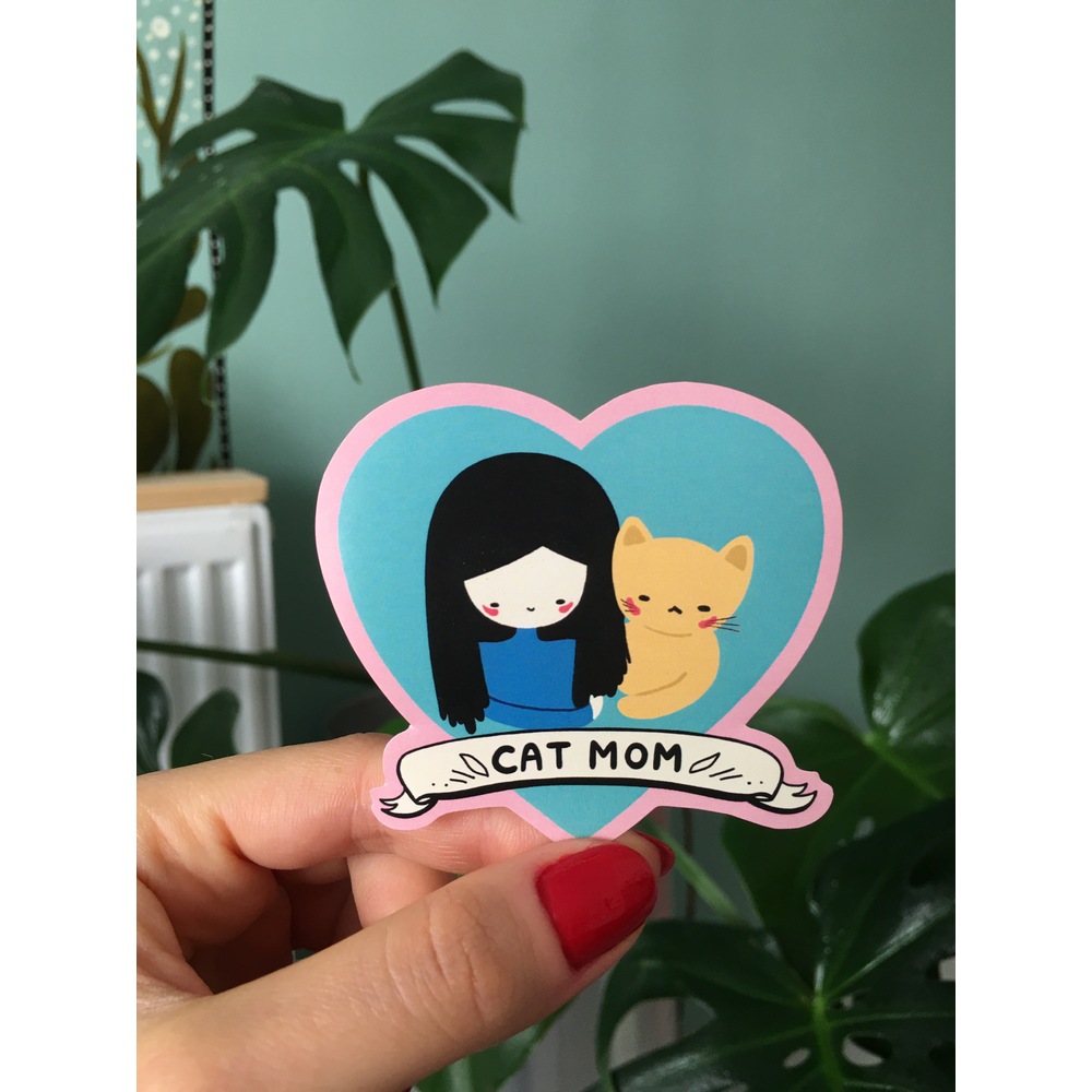 Cat Mom Sticker
