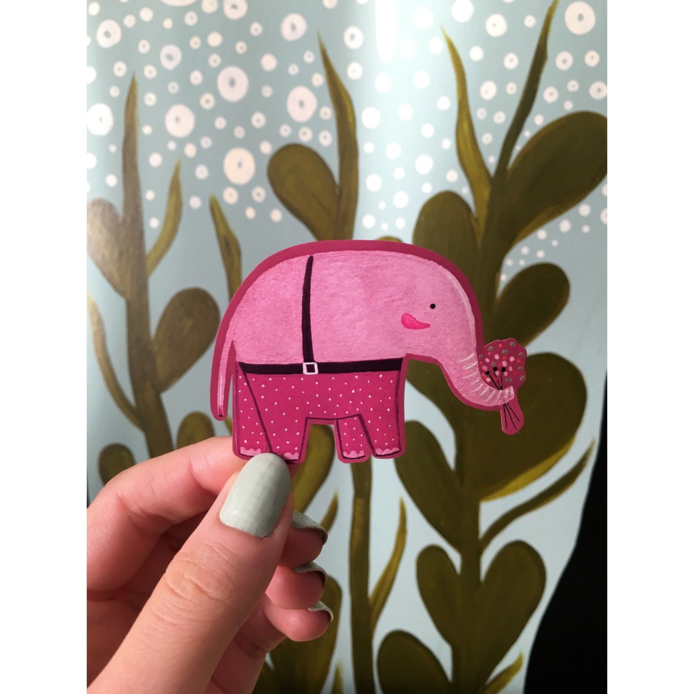 Elephant In Pants Sticker