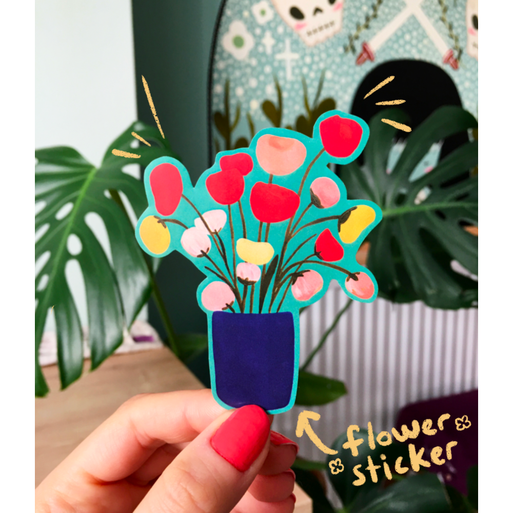 Flower Sticker