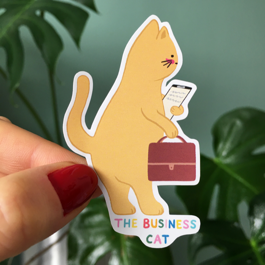 The Business Cat Sticker