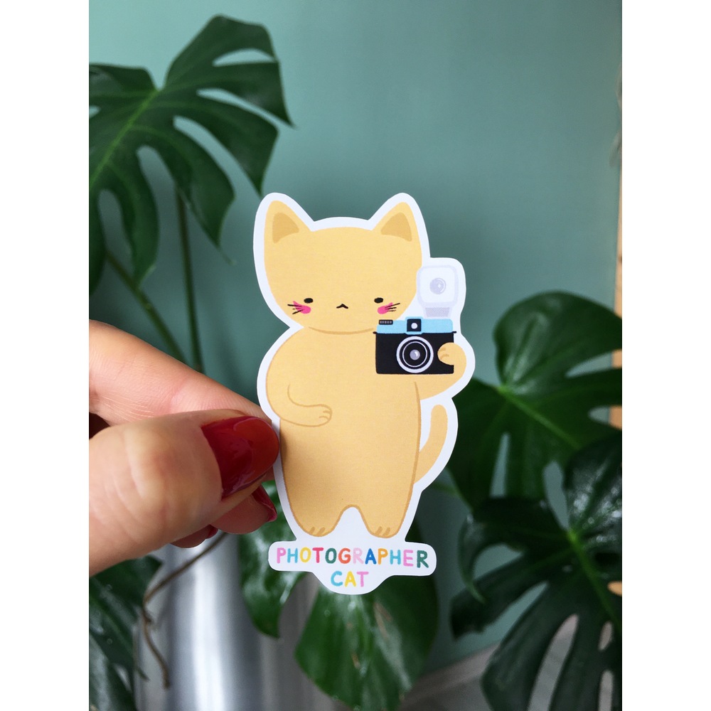 Photographer Cat Sticker