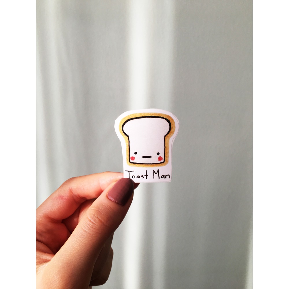 Toast Man Sticker