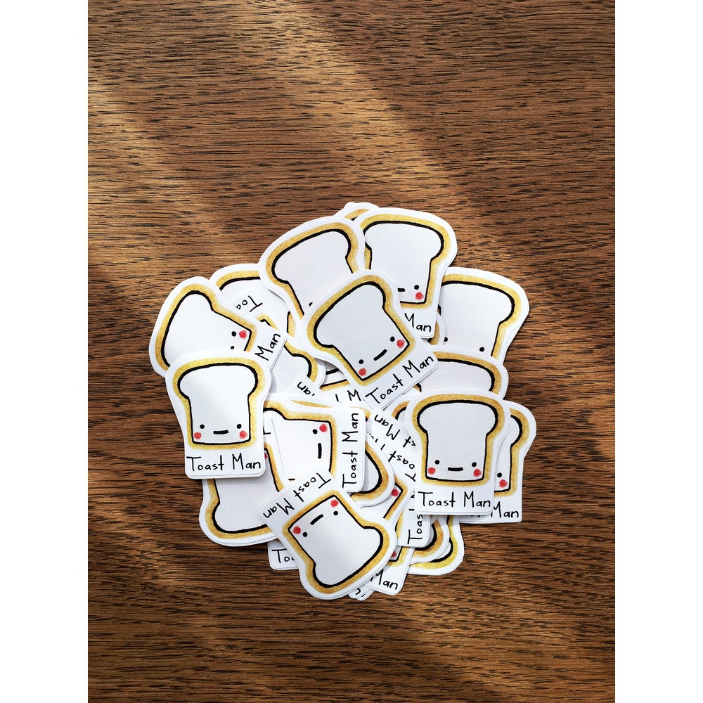 Toast Man Sticker