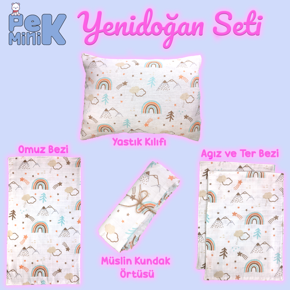Pekminik Yenidoğan Müslin Set