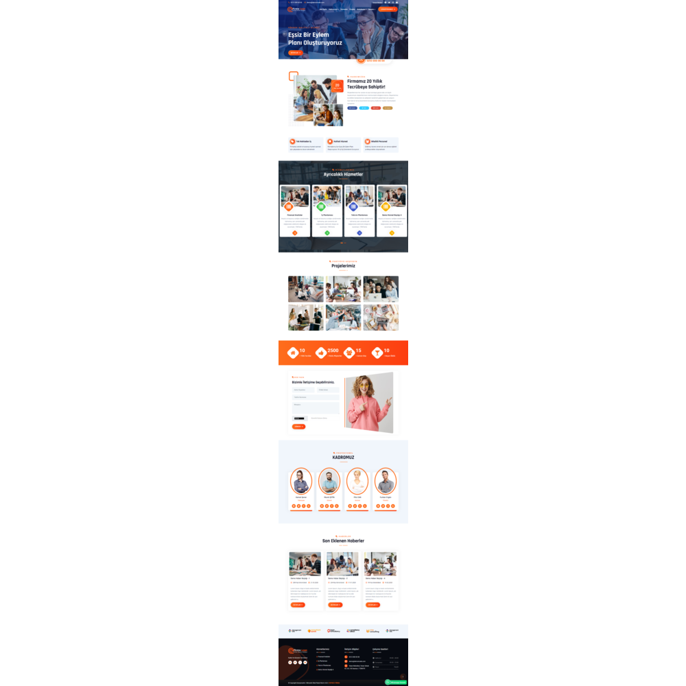 Danışmanlık - Mimarlık Web Sitesi Paketi / Çoklu Dil Özellikli